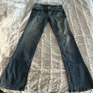 Seven7 Women's Wide Leg Jeans in Denim Blue
